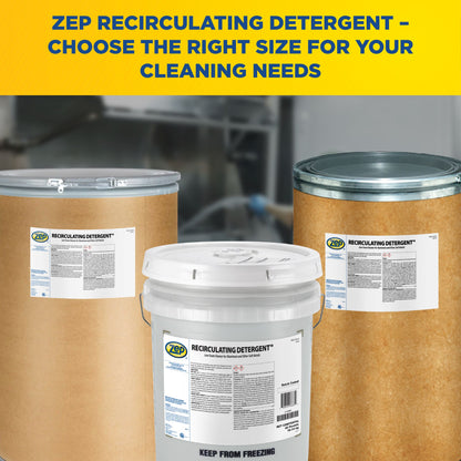 Zep Recirculating Detergent – Low Foam Cleaner for Aluminum and Other Soft Metals – 40 lbs