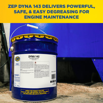 Zep Dyna 143 Parts Washer Degreaser – Parts Cleaner Solvent – 5 Gallon