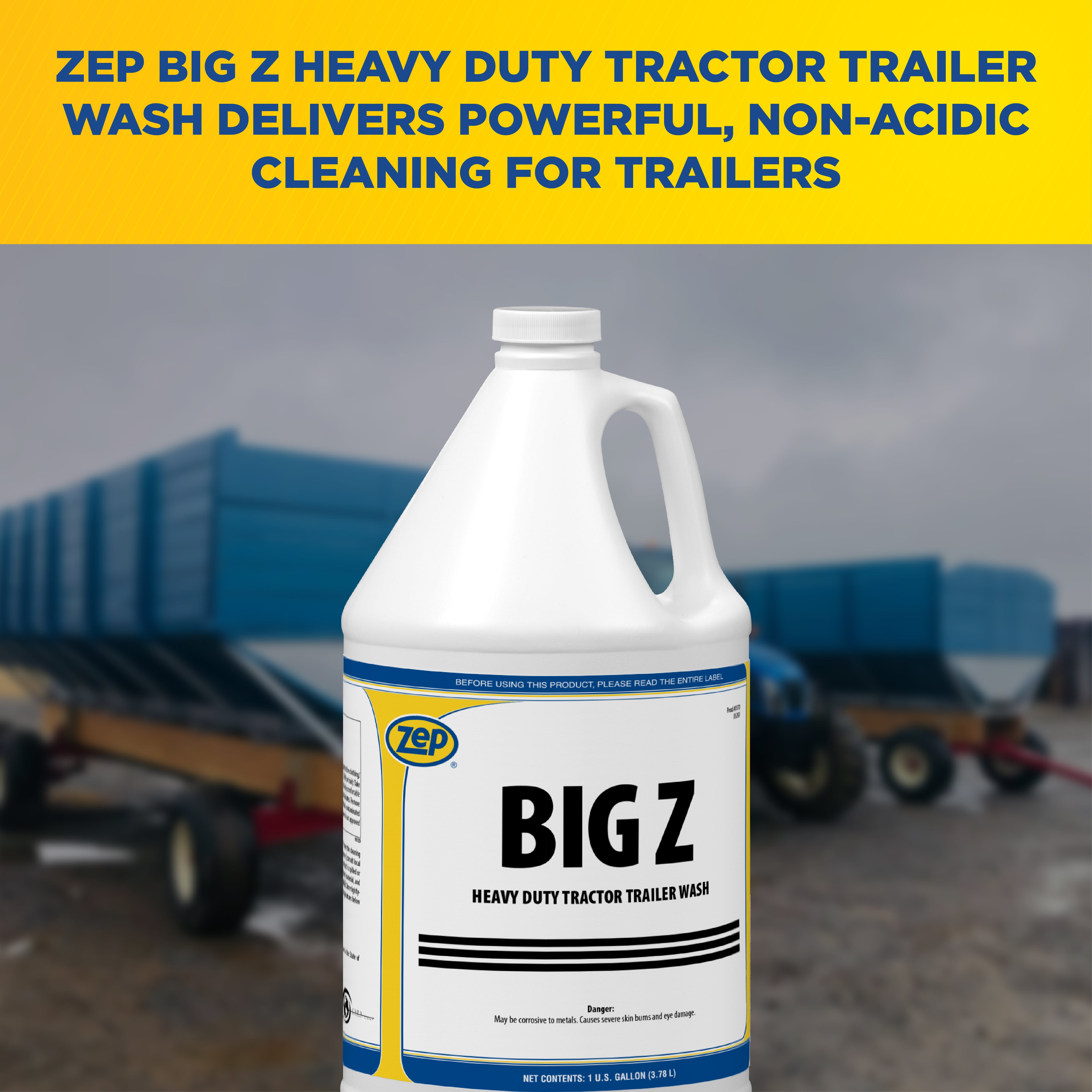 Zep Big Z Heavy Duty Tractor Trailer Wash – Non-Acidic Dirt and