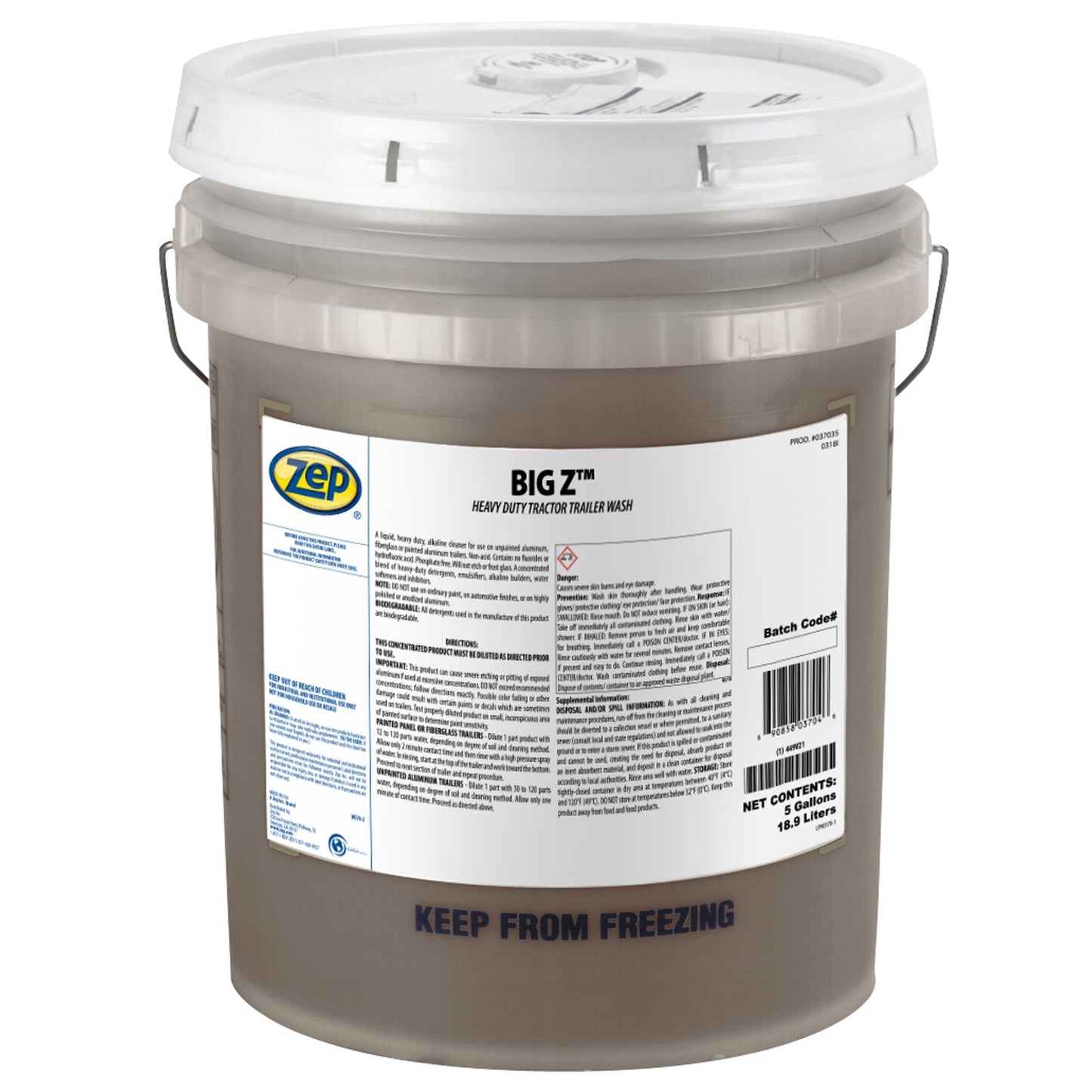 Big Z Heavy Duty Truck and Trailer Wash - 5 Gallon