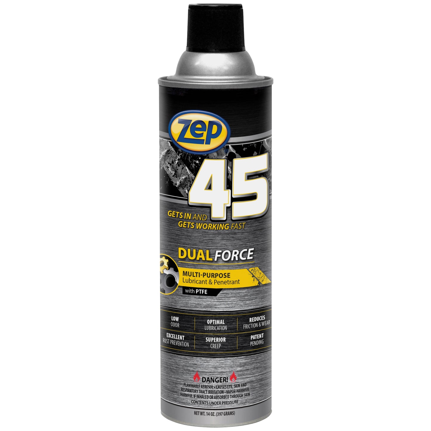 Zep 45 Dual Force Lubricant and Penetrant – Reduces Friction and Wear – 14 oz