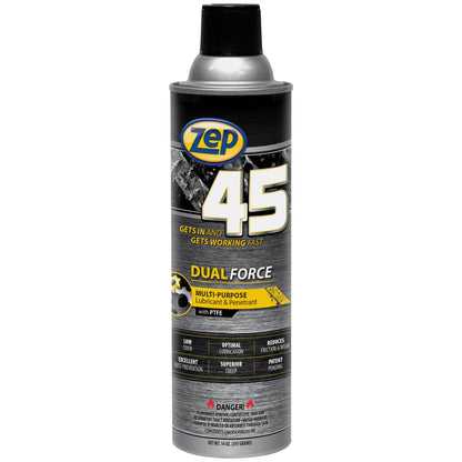 Zep 45 Dual Force Lubricant and Penetrant – Reduces Friction and Wear – 14 oz