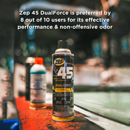 Zep 45 Dual Force Lubricant and Penetrant – Reduces Friction and Wear – 14 oz