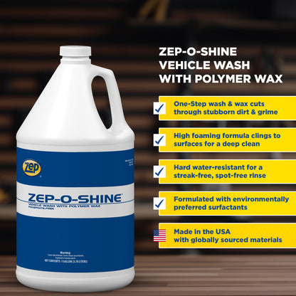 Zep-O-Shine Vehicle Wash & Wax + Ultra Wipes Shop Towels Bundle