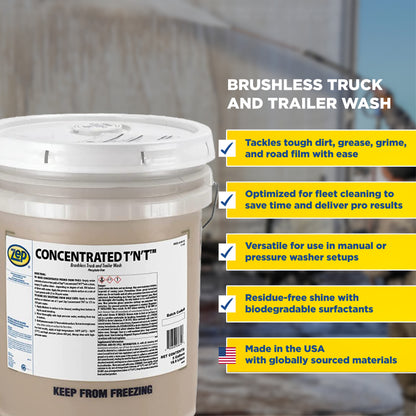 Zep Concentrated T'N'T Truck & Trailer Wash + Model 481 Hydro Foamer + Ultra Wipes Bundle — Complete Fleet Wash & Detail System