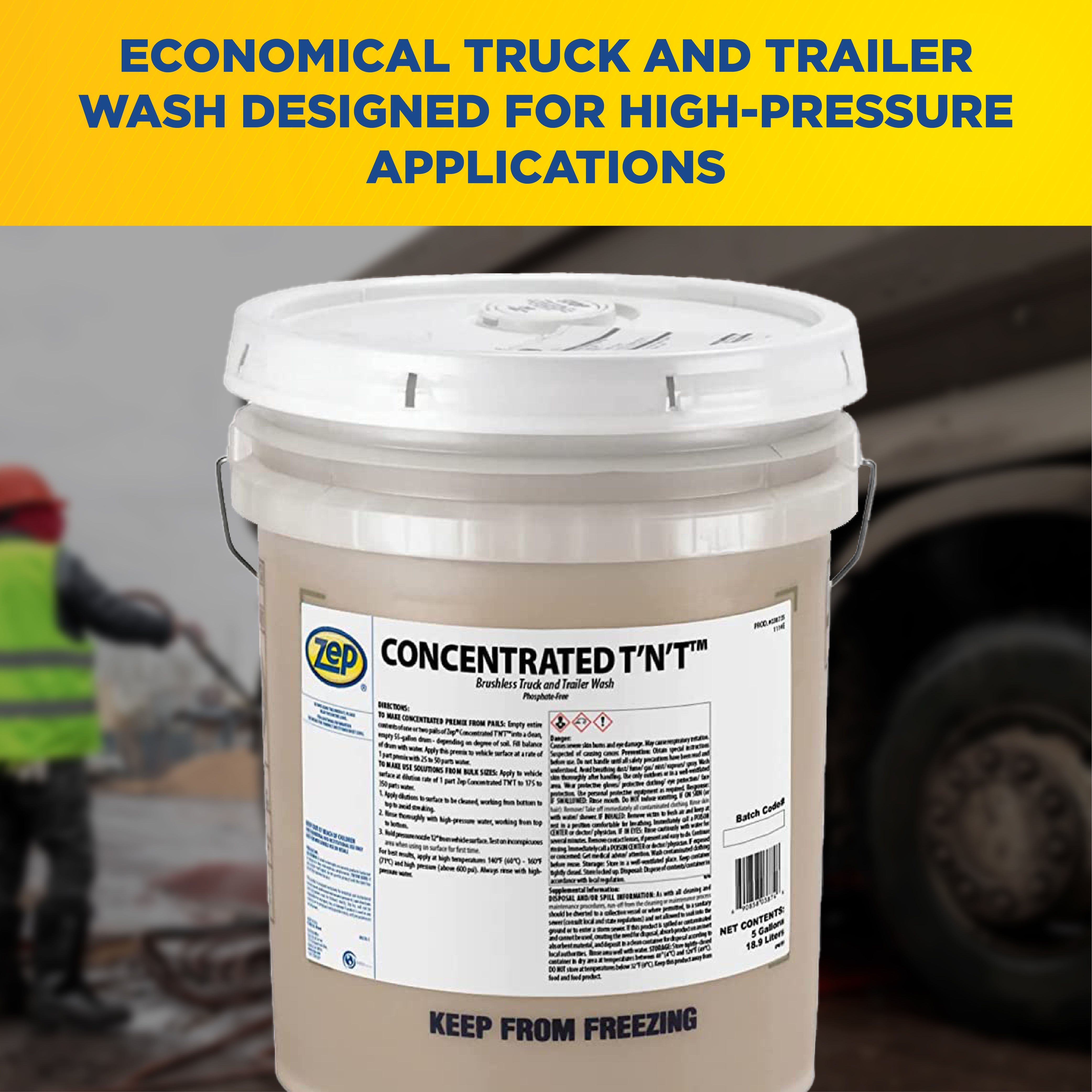 Concentrated TNT Truck & Trailer Wash – Zep Inc.