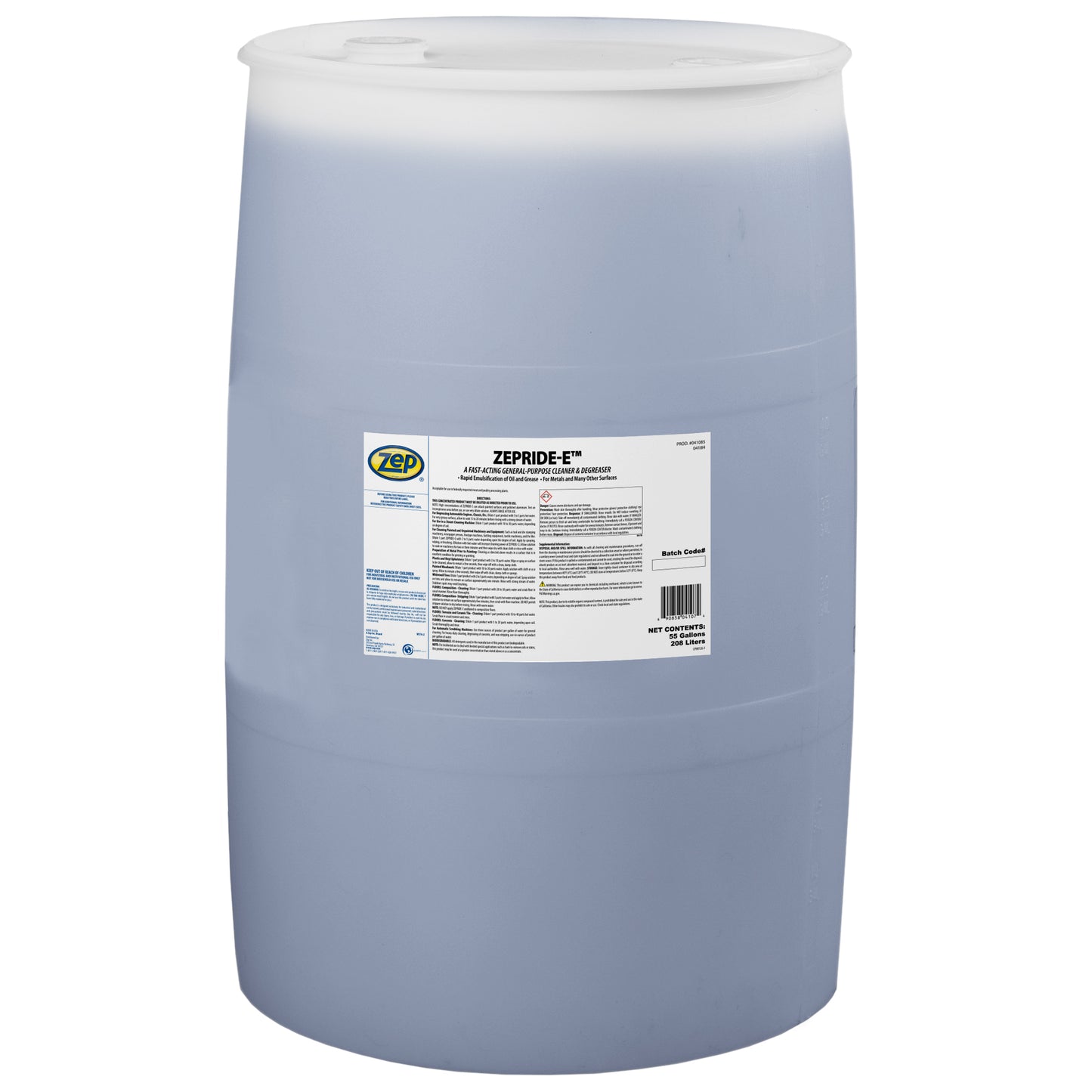 Zepride-E General-Purpose Cleaner & Degreaser – Fast-Acting Grease Removal – 55 Gallons