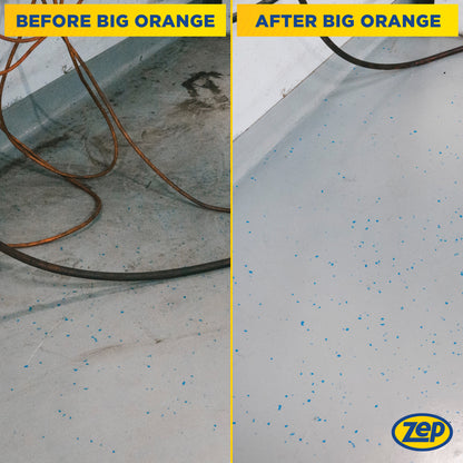 Zep Big Orange Citrus Industrial Degreaser, Deodorizer & Graffiti Remover – Removes Tough Soils – 1 Gallon