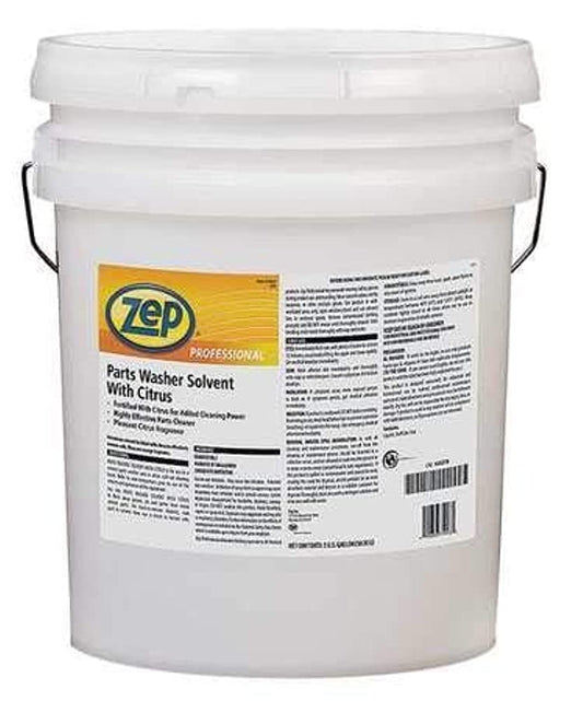 Zep Parts Washer Solvent with Citrus – Removes Grease from Parts – 5 Gallon