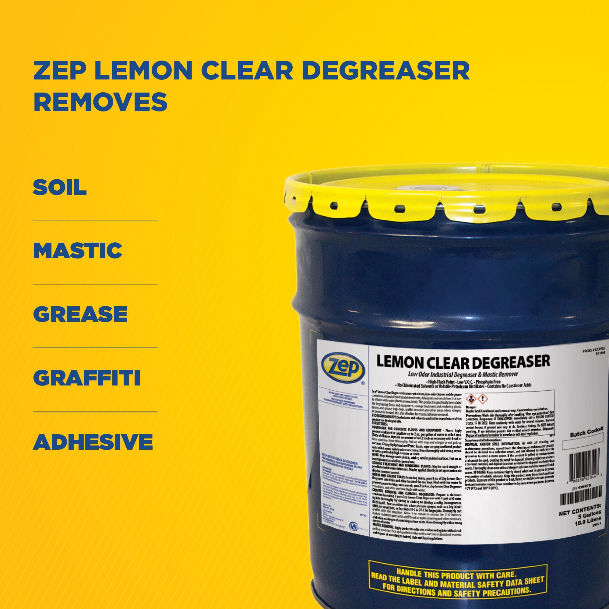 Lemon Clear Degreaser - 5 Gallon – Zep Inc.
