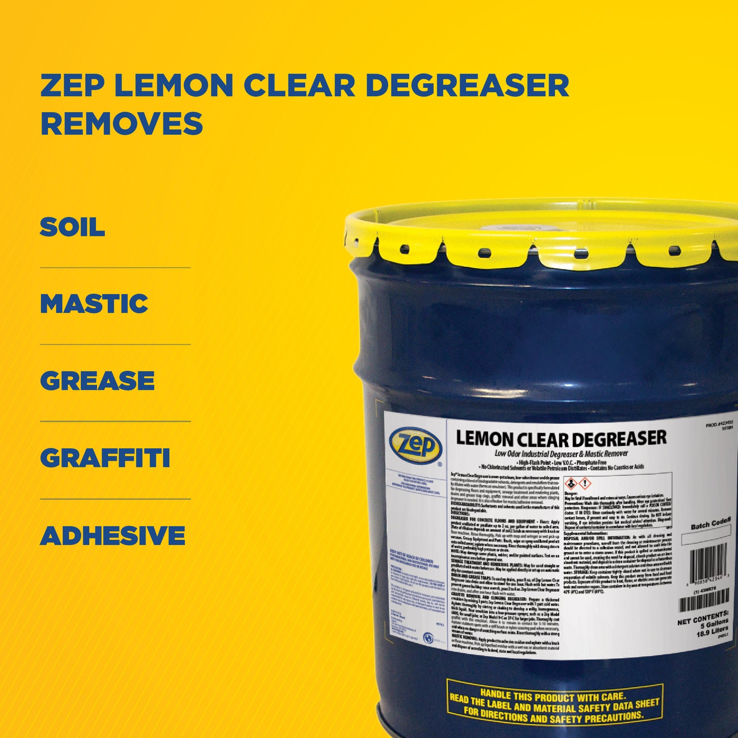 Lemon Clear Degreaser - 5 Gallon