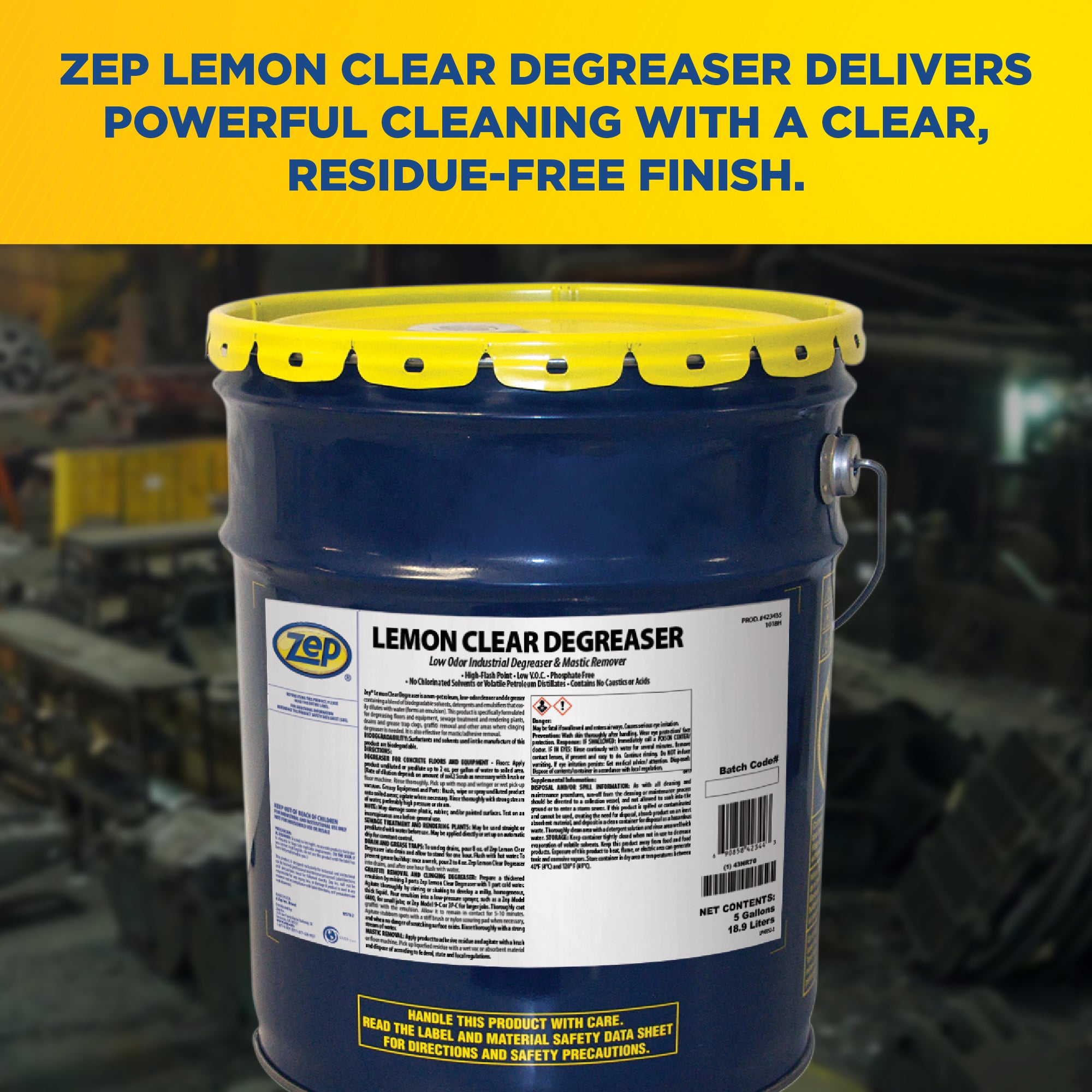 Lemon Clear Degreaser - 5 Gallon – Zep Inc.