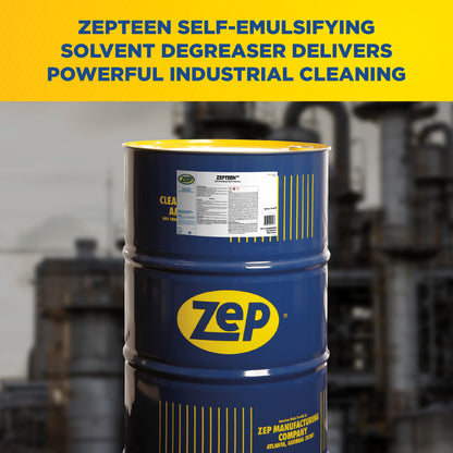 ZepTeen Ready-To-Use Self-Emulsifying Solvent Degreaser – Industrial Equipment Cleaner – 55 Gallon