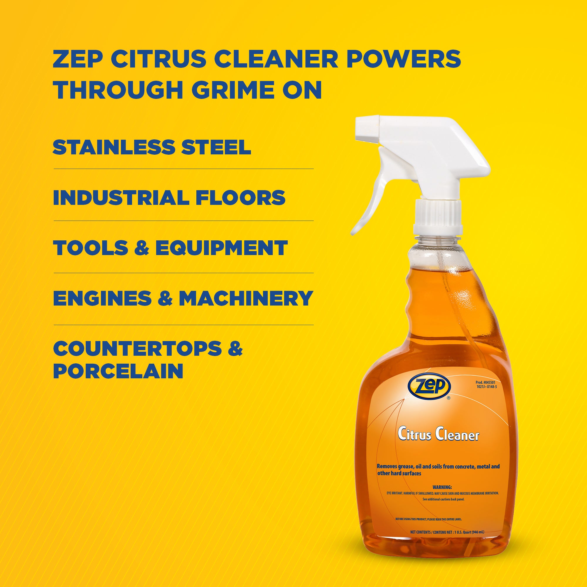 Zep Citrus Cleaner – Removes Grease and Oil – 32 oz. – Zep Inc.