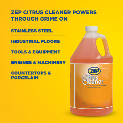 Zep Citrus Cleaner – Removes Grease and Oil – 1 Gallon