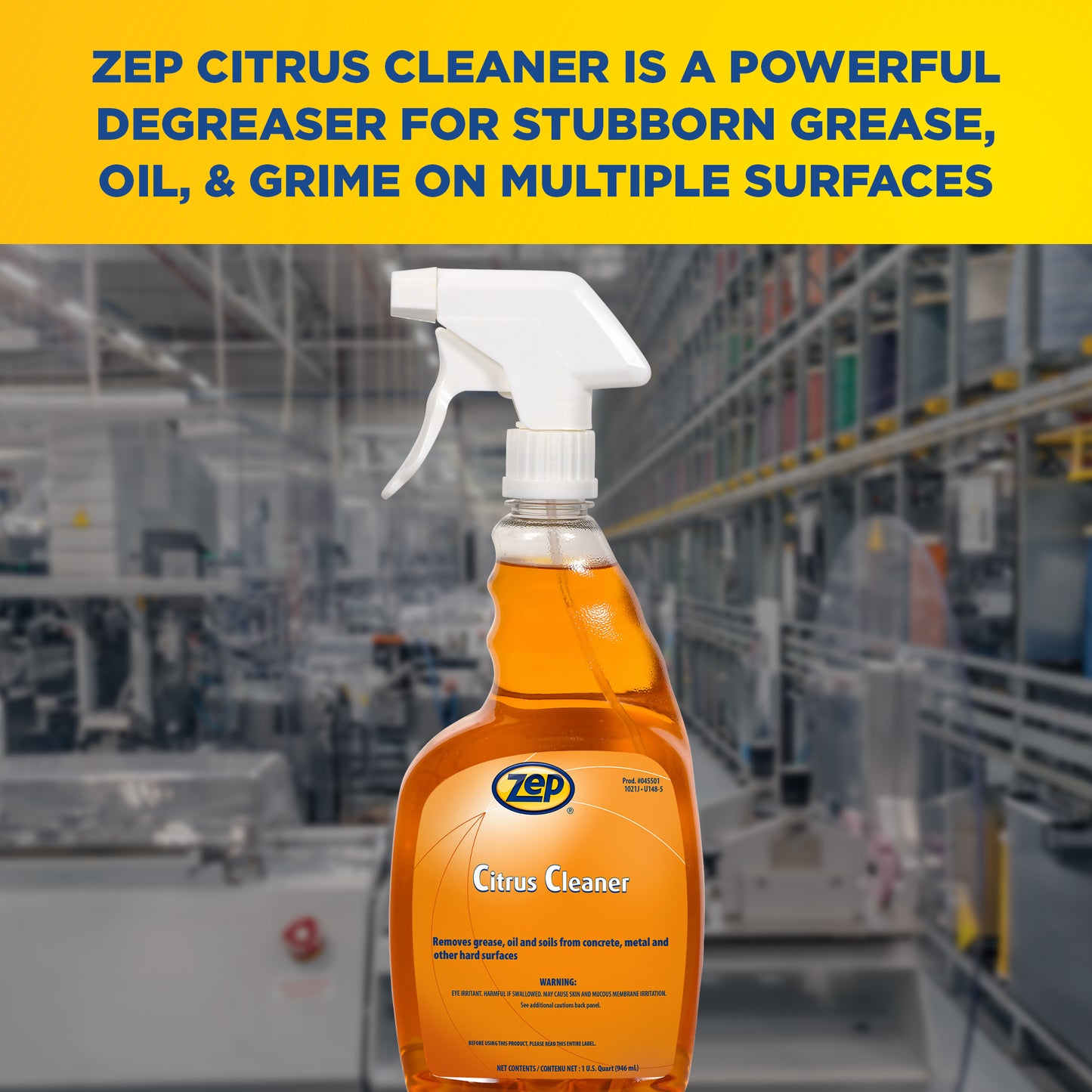 Zep Citrus Cleaner – Removes Grease and Oil – 32 oz.