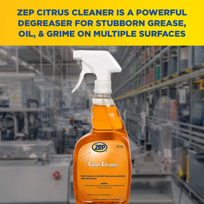 Zep Citrus Cleaner – Removes Grease and Oil – 32 oz.