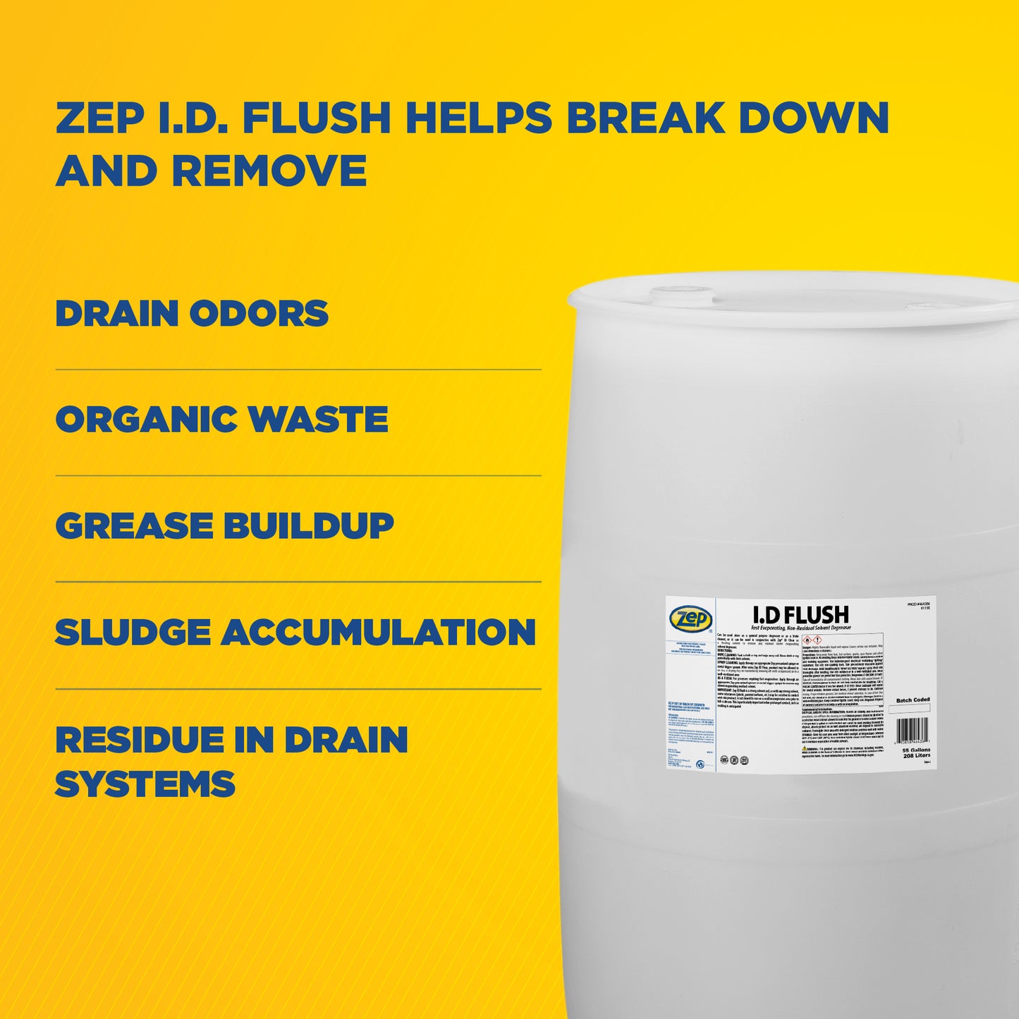 I.D. Flush Degreaser - 55 Gal