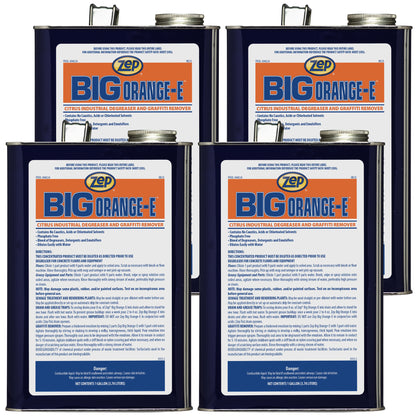 Zep Big Orange-E Citrus Industrial Degreaser & Graffiti Remover – Cleans and Deodorizes – 1 Gallon