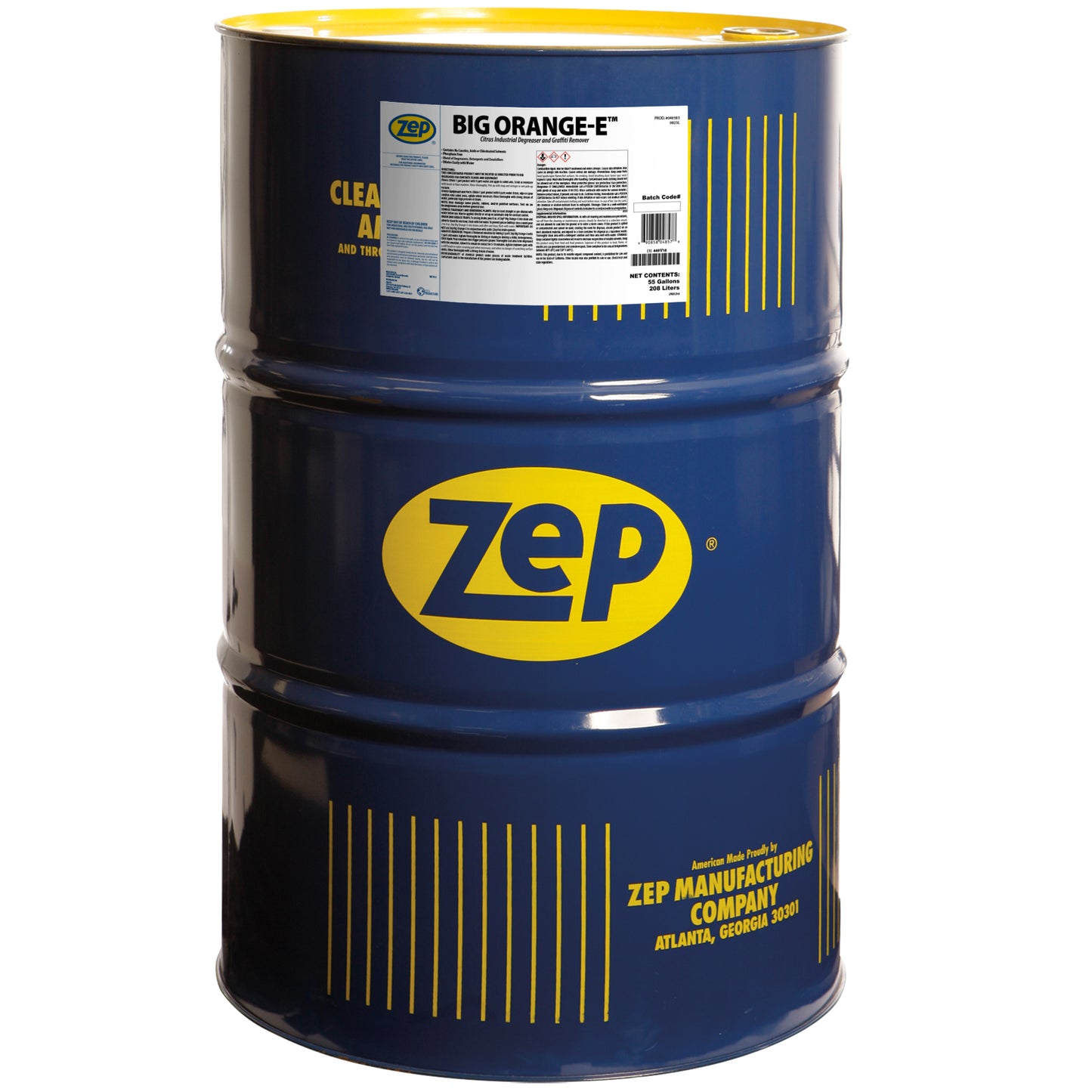 Zep Big Orange-E Citrus Industrial Degreaser & Graffiti Remover – Cleans and Deodorizes – 55 Gallon