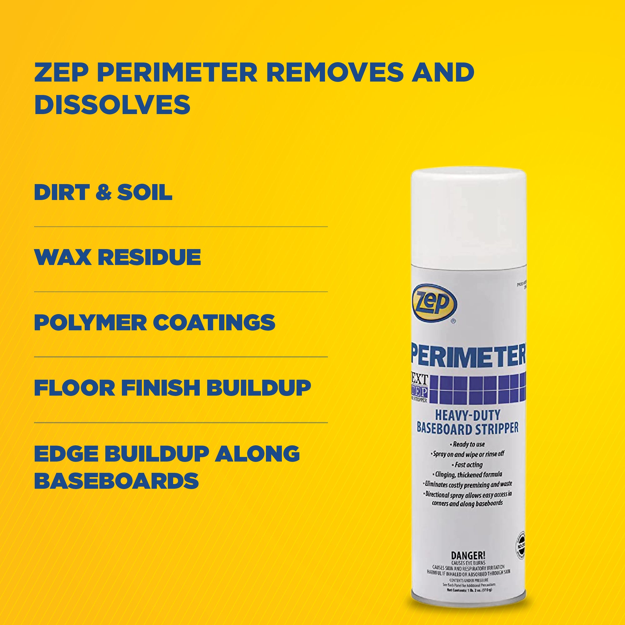 Perimeter Heavy-Duty Aerosol Baseboard Stripper - 18 oz. – Zep Inc.
