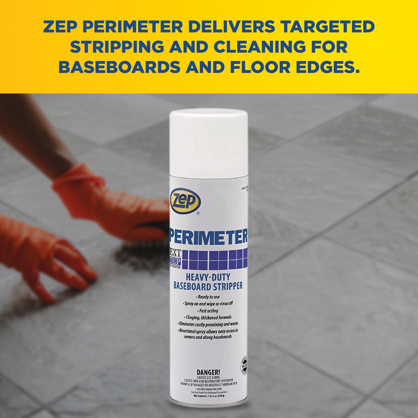 Perimeter Heavy-Duty Aerosol Baseboard Stripper - 18 oz.
