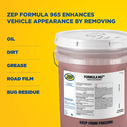 Zep Formula 965 Premium Car and Truck Wash – Heavy-Duty Automotive Cleaner Powder – 35 Pounds