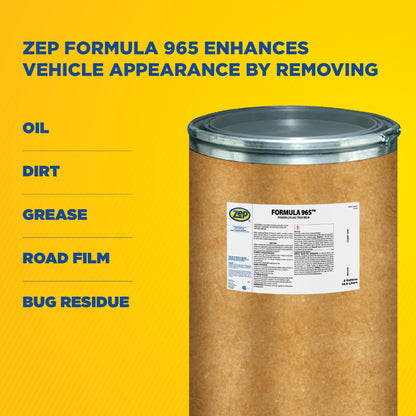Zep Formula 965 Premium Car and Truck Wash – Heavy-Duty Automotive Cleaner Powder – 100 Pounds