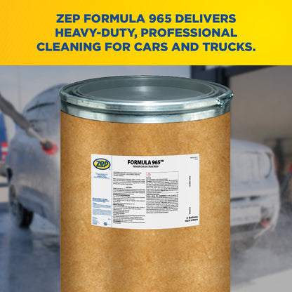 Zep Formula 965 Premium Car and Truck Wash – Heavy-Duty Automotive Cleaner Powder – 100 Pounds