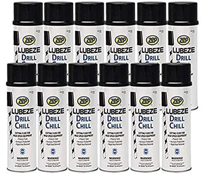 Zep Lubeze Drill Chill Cutting Oil, 16 oz. Aerosol Can, 12 Cans - 4501 Zep Lubeze Drill Chill Cutting Oil, 16 oz. Aerosol Can, 12 Cans - 4501