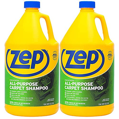 Zep Concentrated All-Purpose Carpet Shampoo – Removes Dirt and Stains – 1 Gallon