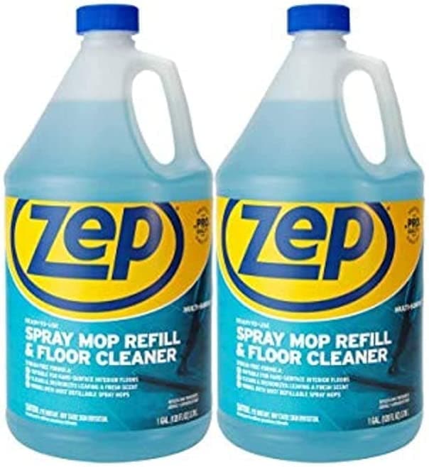 Zep Industrial Multi-Surface Floor Cleaner - 1 Gallon, (Case of 4) ZUMSF128 - All-Purpose Floor Cleaner (Spray Mop Refill)
