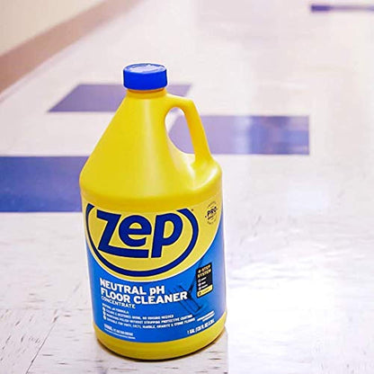 Zep Concentrated Neutral pH Floor Cleaner – Safe on Protective Finishes - 1 Gallon