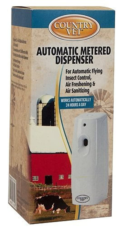 Country Vet Automatic Metered Dispenser For Flying Insect Control, Air Freshening & Air Sanitizing