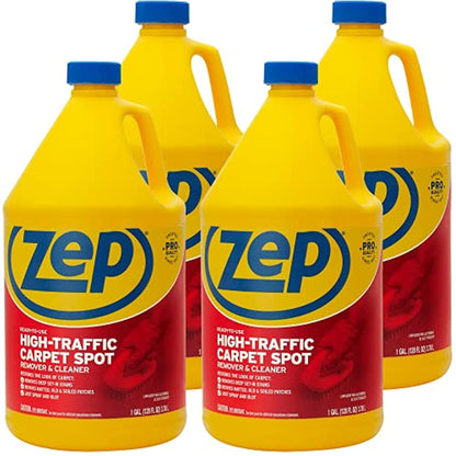 Zep High Traffic Carpet Spot Remover & Cleaner – Enzymatic Stain Remover – 1 Gallon