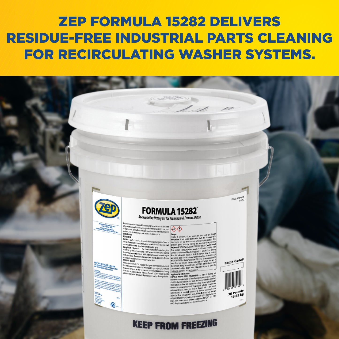 Formula 15282 Recirculating Detergent for Aluminum & Ferrous Metals - 35 Pounds