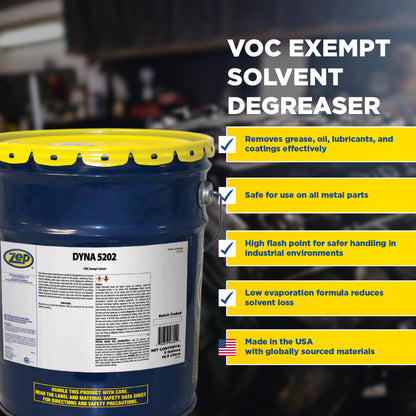 Dyna 502 VOC Exempt Solvent and Degreaser - 5 Gal