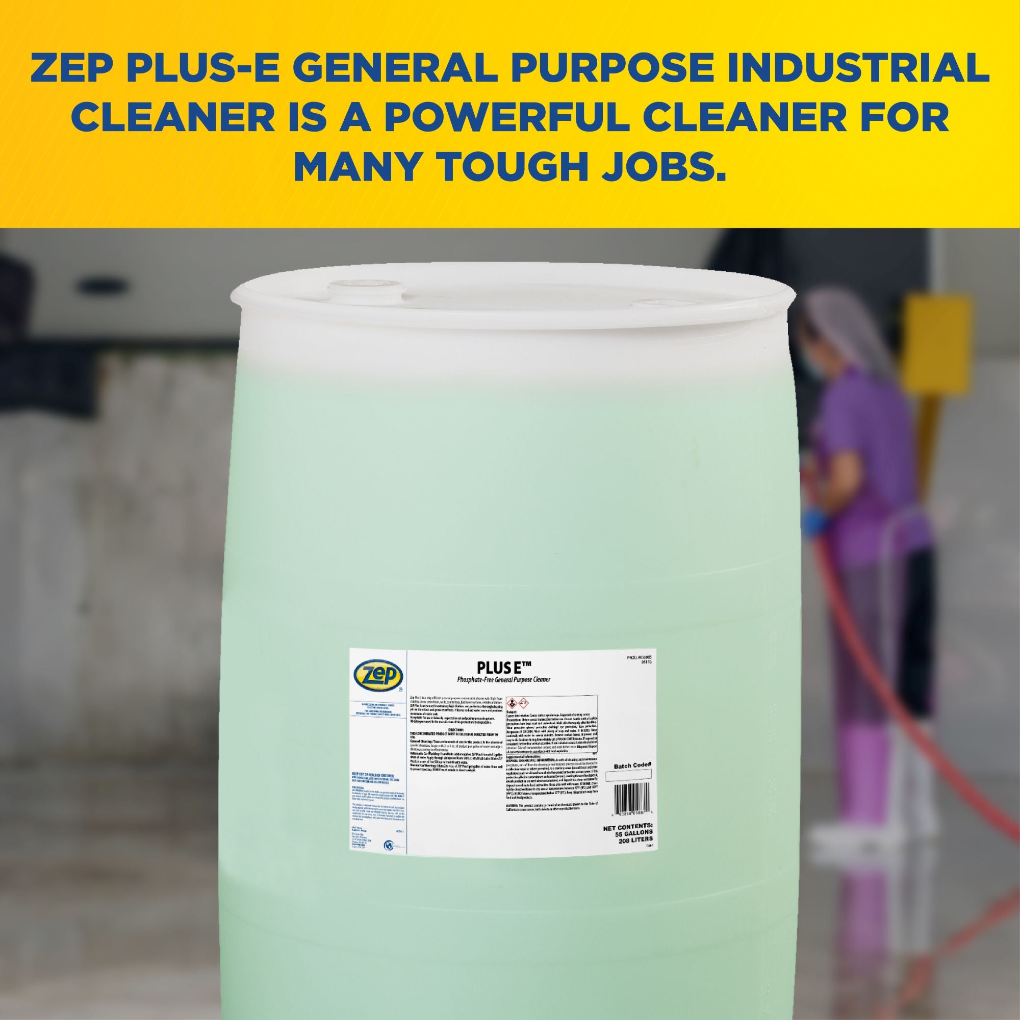 Zep Plus-E General-Purpose Cleaner – Multi-Surface Phosphate-Free