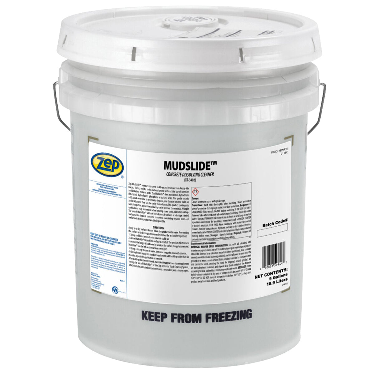 Zep Mudslide Concrete Remover and Industrial Acid Sprayer Bundle