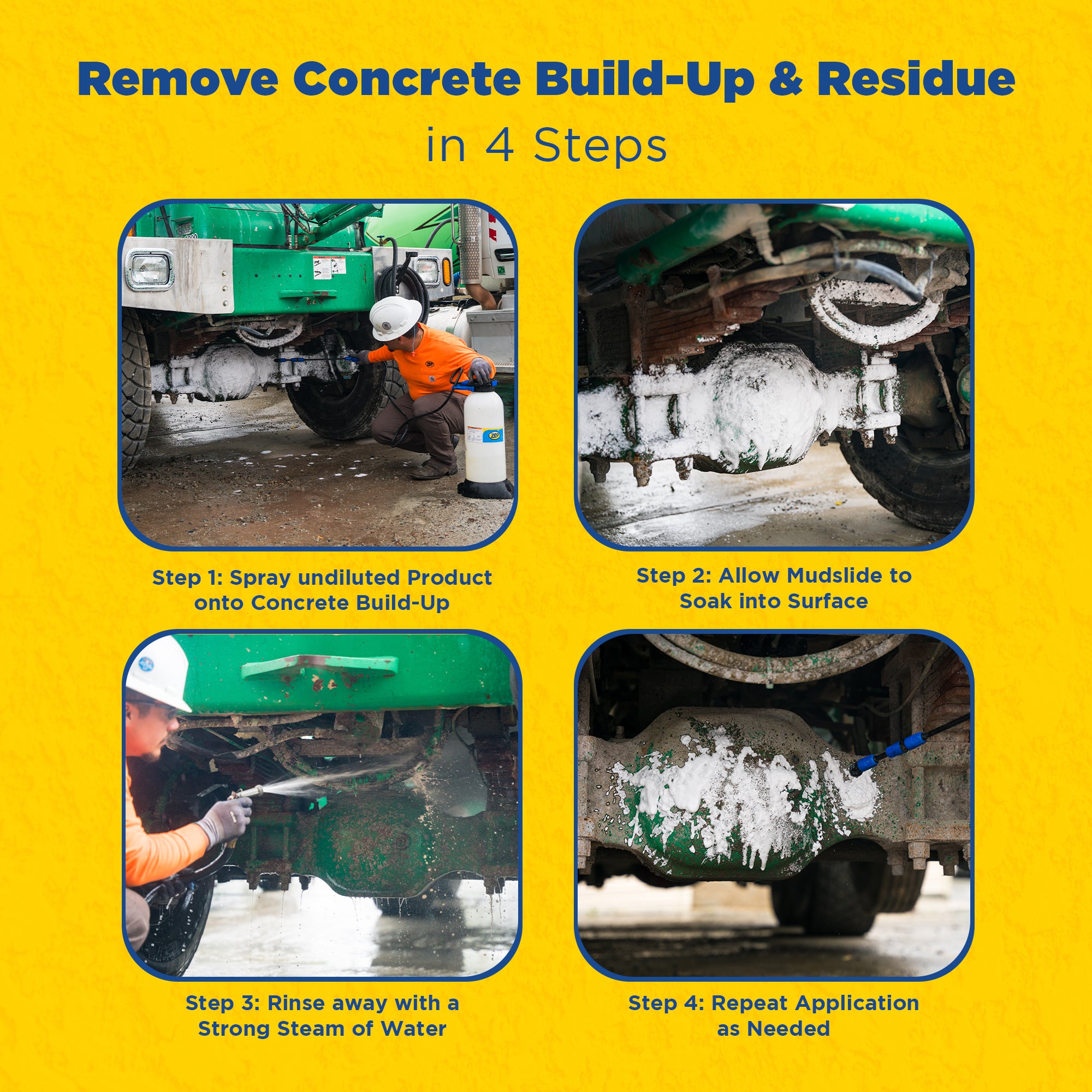 Zep Mudslide Concrete Dissolving Cleaner – Removes Concrete Build