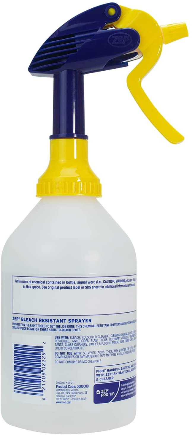 Bleach Resistant Professional Spray Bottle - 32 ounces