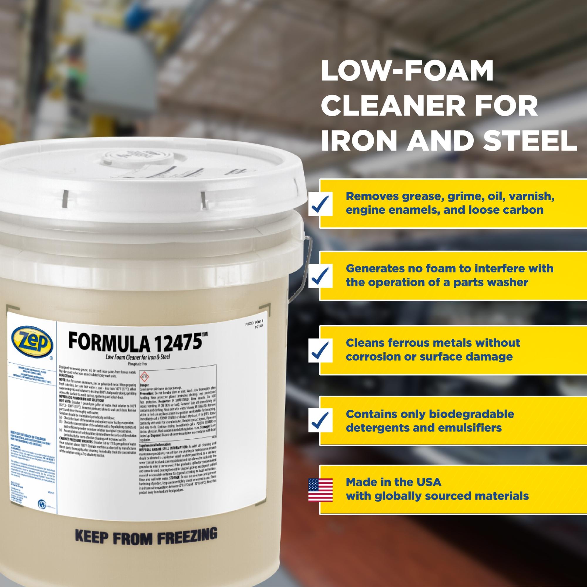 Formula Zep Formula 12475 Low Foam Powdered Cleaner – Iron & Steel