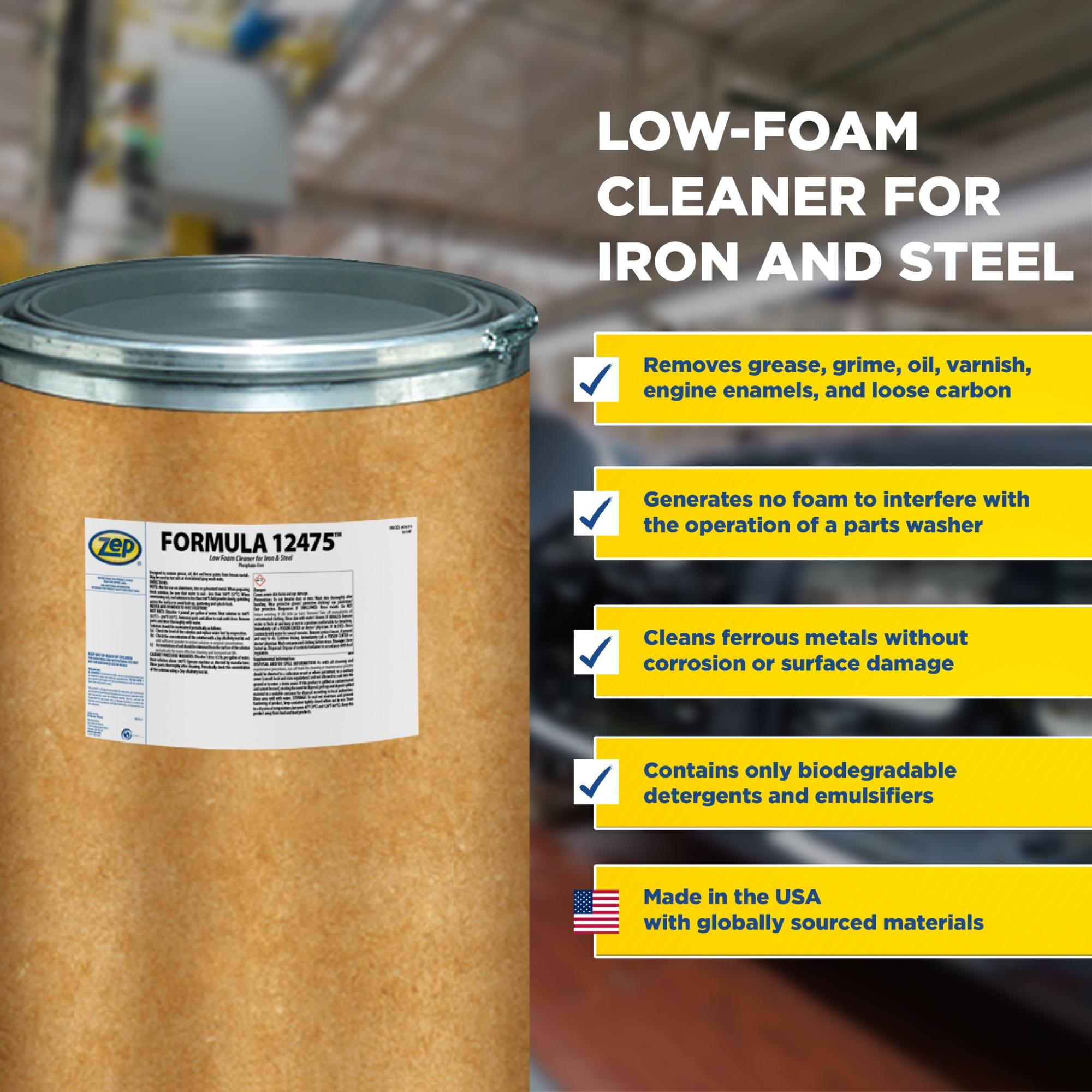Zep Formula 12475 Low Foam Powdered Cleaner – Iron & Steel Parts
