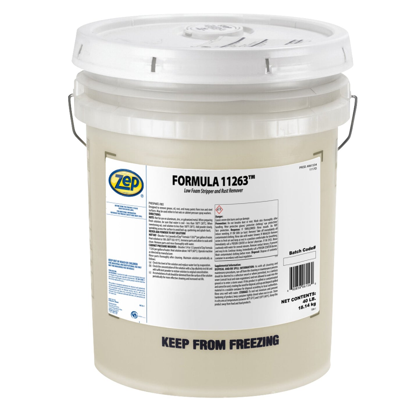 Zep Formula 11263 Low Foam Stripper- 40 Gallon