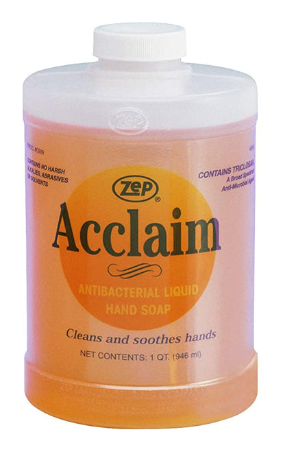 Zep Acclaim Antibacterial Liquid Hand Soap 32 oz (Case of 12) and Zep D-1000 Dispenser Bundle