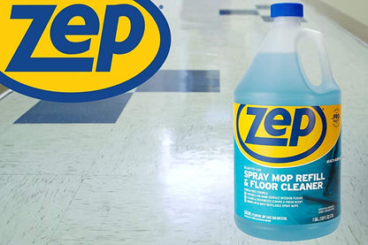 Zep Ready-To-Use Spray Mop Refill & Floor Cleaner – Streak-Free Multi-Surface Cleaner – 1 Gallon