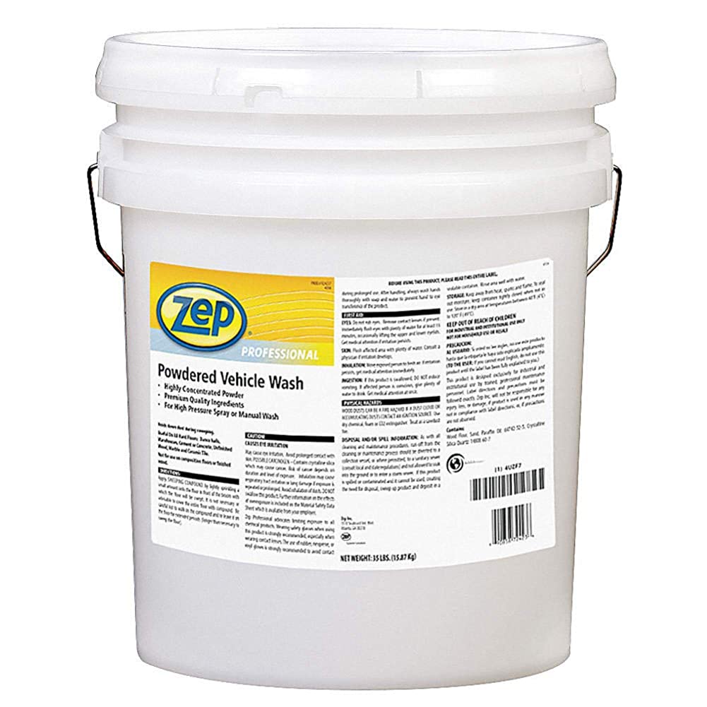 Zep Powdered Vehicle Wash - 35 Pounds (1 Bucket) 1041720 - Premium Detergent May Be Used In High Pressure Spray Systems Or For Manual Car Washing. (For Business Customers Only)