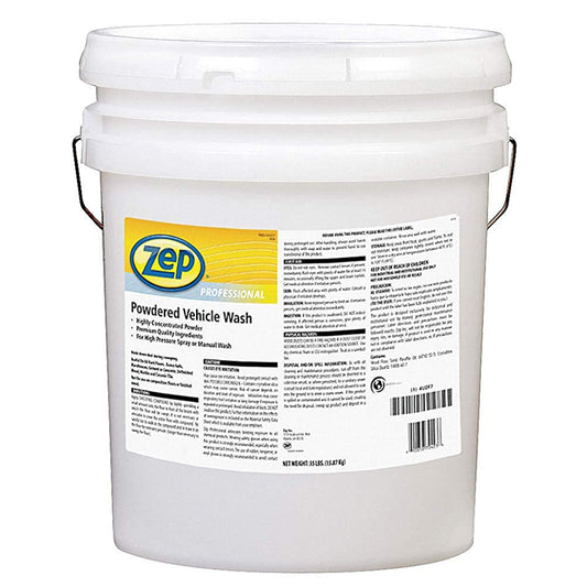 Zep Powdered Vehicle Wash - 35 Pounds (1 Bucket) 1041720 - Premium Detergent May Be Used In High Pressure Spray Systems Or For Manual Car Washing. (For Business Customers Only)