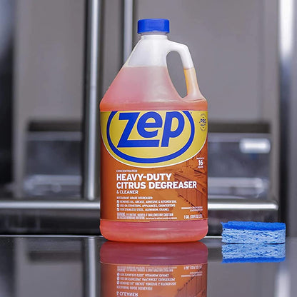 Zep Heavy-Duty Citrus Degreaser and Cleaner – Removes Grease and Grime – 1 Gallon