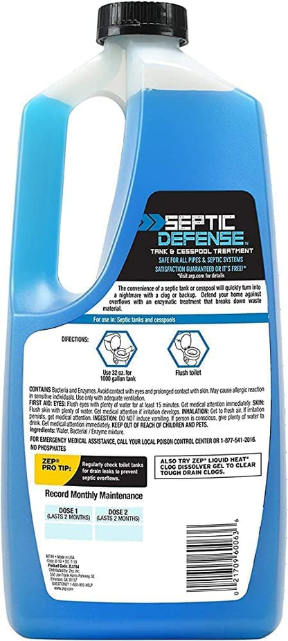 Septic System and Cesspool Treatment Liquid - 64 oz.